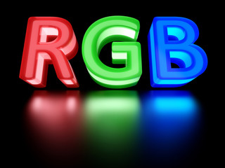 RGB color scheme sign