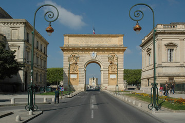 Fototapeta na wymiar Montpellier porte Peyrou