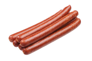 Thin smoked sausage