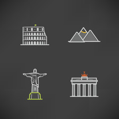 World Landmarks © TheVectorminator