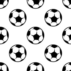 Soccer or football seamless pattern