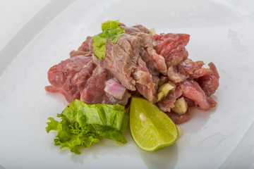 Beef carpaccio