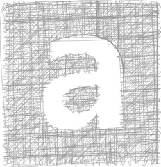 Freehand Typography Letter a