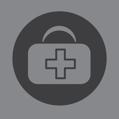 First aid bag icon symbol vector