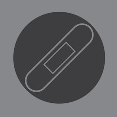 Medical first aid plaster vector
