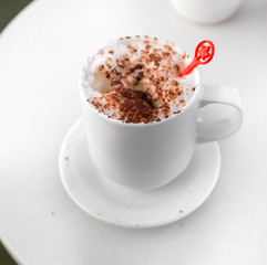 Close-up of a cup of coffee