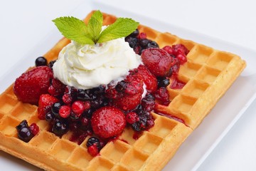 fruit wafel