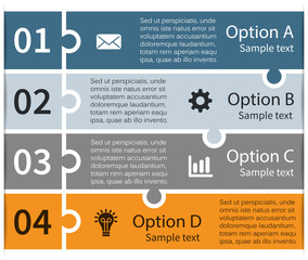 Modern vector info graphic for business project
