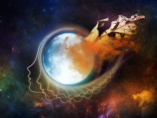 Obraz na płótnie Canvas Illusions of the Moon