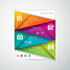Infographics vector design template.
