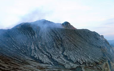 Papier Peint photo autocollant Volcan Kawah Ijen Volcano, Indonesia