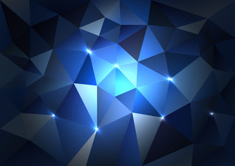 Blue Triangles Dark