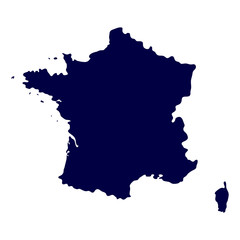 Naklejka premium Map of France