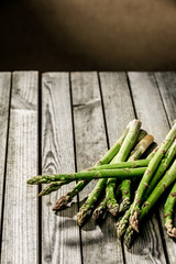 Freshly harvested farm fresh asparagus
