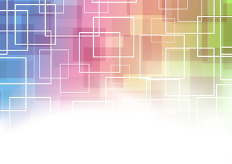 Modernistic square abstraction template