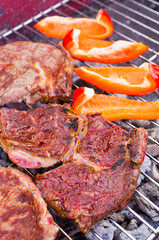 Grilling beef steaks