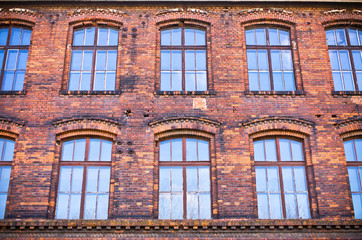 Old tenement house wall