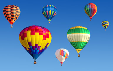 Naklejka premium Hot air baloons