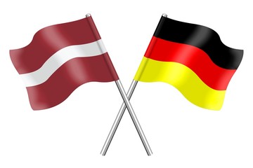 Flags : Latvia and Germany
