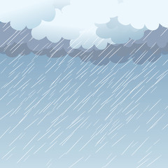 Rain as a background, vector - 65131106
