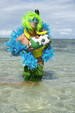 Brazilian Soccer Ball Football Drag Queen