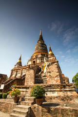 Fototapeta na wymiar Tempel in Ayutthaya