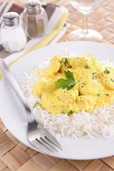 rice and chicken