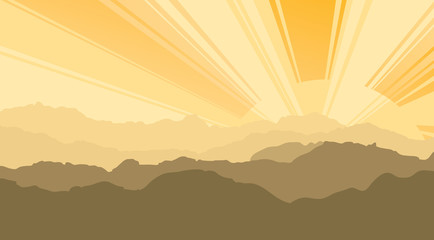 Mountains background landscape