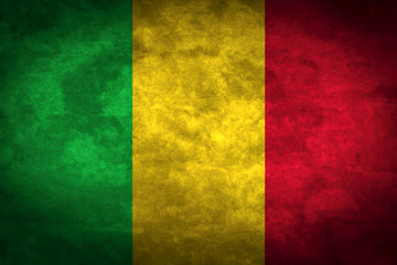 Fototapeta premium Mali grunge flag