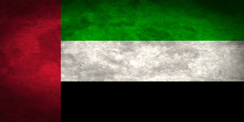 United Arab Emirates grunge flag