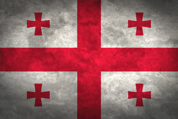 Georgia grunge flag