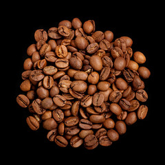 Heap of coffee beans