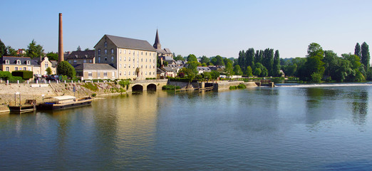 Fototapeta na wymiar Châteauneuf-sur-Sarthe