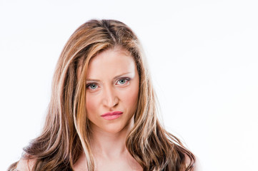 Naklejka premium Photo of a young and beautiful woman 