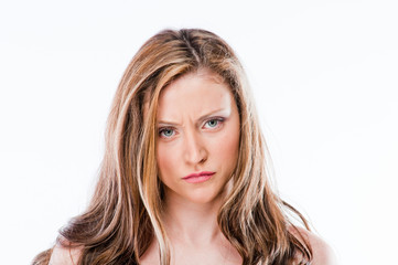 Naklejka premium Photo of a young and beautiful woman 