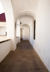 A corridor of an old castle