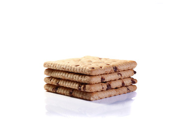 Schoko Butterkeks isoliert freigestellt