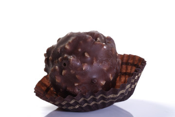 Praline schokolade isoliert