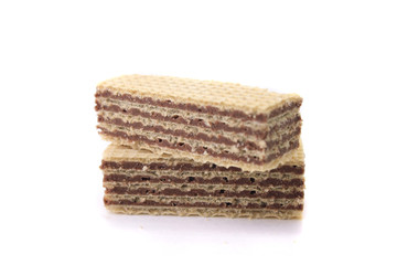 neapolitaner Waffeln isoliert