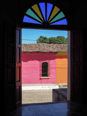 Door at colonial Suchitoto