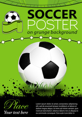 Obraz premium Soccer Poster