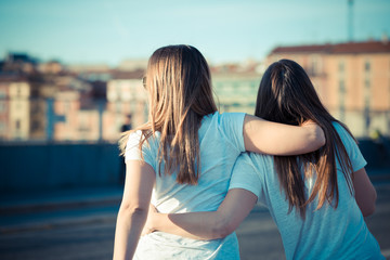 two beautiful young women