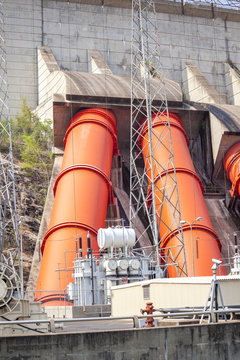 Akosombo Hydroelectric Power Station on the Volta River in Ghana