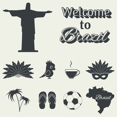 Brazil icons. - 65147348
