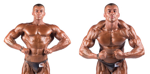 Fototapeta premium bodybuilder flexing