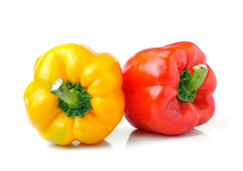 sweet pepper isolated on white background