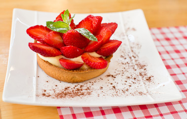 Tarte aux fraises
