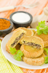 Batata Chap - Middle Eastern potato croquette filled with lamb