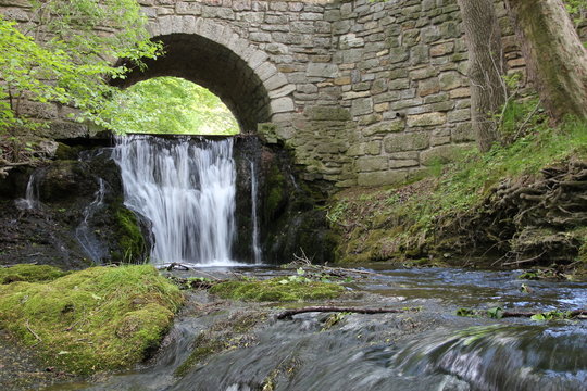 Wasserfall der Lutter bei Gro&szlig;bartloff (Eichsfeld, Th&uuml;ringen)