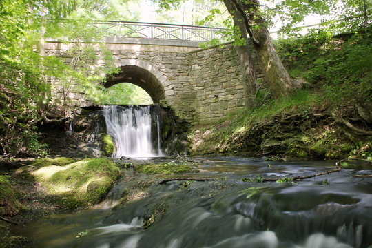 Wasserfall der Lutter bei Gro&szlig;bartloff (Eichsfeld, Th&uuml;ringen)